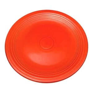 Fiesta Chop Plate 14" Orange Ceramic Serving Platter Round Concentric Rings USA